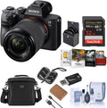 Sony Alpha a7 III Mirrorless Digital Camera with FE 28-70mm Lens - Bundle, Shoulder Bag, 64GB SD Card, Card Reader, SD Card Case, PC & Mac Software Kit, Extra Battery, 55mm Filter Kit