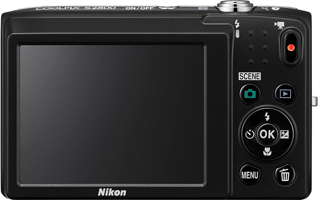 Nikon Coolpix S2800 Point and Shoot Digital Camera with 5X Optical Zoom (Black) International Version No Warranty