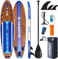 Inflatable Stand Up Paddle Board 11' × 33' × 6', Yoga Board with Durable SUP Accessories for Adults & Youth, Versatile Paddle Board