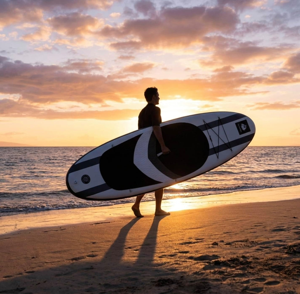 Roc Inflatable Stand Up Paddle Board with Premium SUP Paddle Board Accessories, Wide Stable Design, Non-Slip Comfort Deck for Youth & Adults