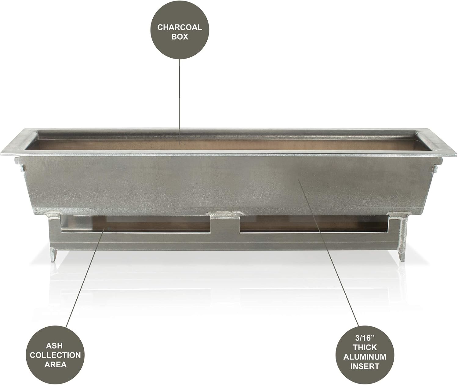 The Bincho Grill 24' Tabletop Yakitori Grill – Japanese Style Charcoal Robata BBQ – Binchotan Grill for Authentic Japanese Grilling – Made from Durable Stainless Steel