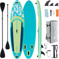Sweetcrispy Inflatable Stand Up Paddle Board with Premium SUP Paddleboard Accessories,2-in-1 Paddle,Wide Stable Design,Non-Slip Comfort Deck for Adults & Youth of All Skill Levels