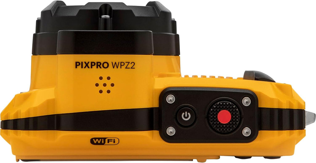 Kodak PIXPRO WPZ2 Rugged Waterproof Shockproof Dustproof WiFi Digital Camera 16MP 4X Optical Zoom 1080P Full HD Video Vlogging Camera 2.7' LCD (Yellow) + 32GB Card + Case + Floating Strap + Bundle