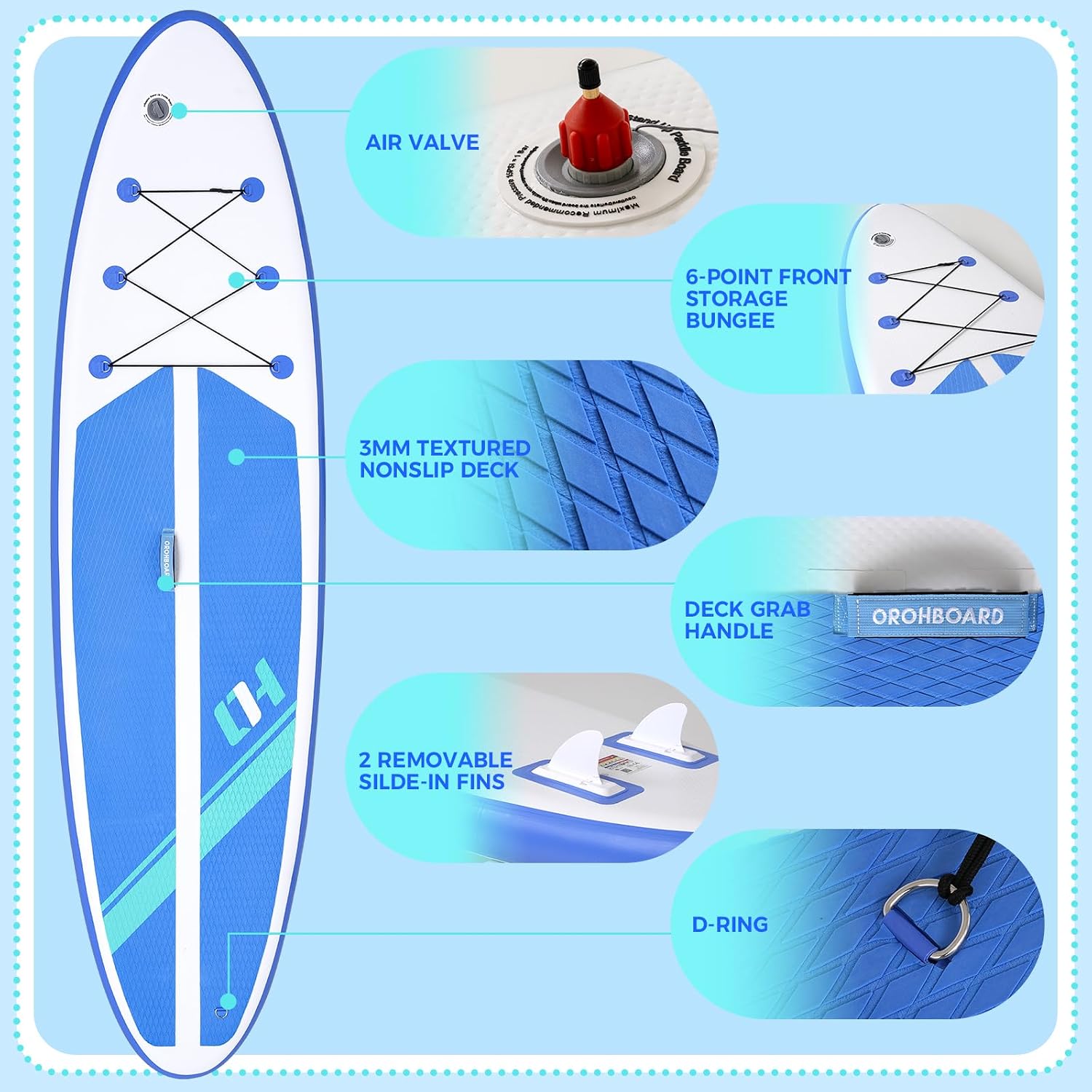 Inflatable Paddle Board 11'6/10'6 Paddle Board - All-Around SUP Board for Adults & Beginners, Stand Up Paddle Board with Complete Accessory Kit for Lake, River, Ocean