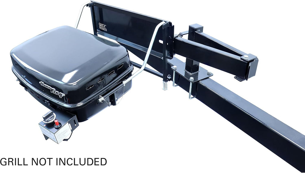 Quick Products QP-BGA Bumper-Mounted Swing Arm Assembly for Grilling, Tailgating, and More