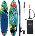 Inflatable Paddle Board,Extra Wide 10.6'/11' Stand Up Paddle Board with Sup Accessories,400lbs Capacity for Family with Safety Leash, All Skill Levels Sup for Yoga,Fishing,Surfing