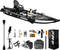 Fishing Paddle Board Triple Chamber Inflatable Stand Up Paddle Board 11'*48'*6',Fishing Kayak withPremium Accessories,Capacity 660 LBS