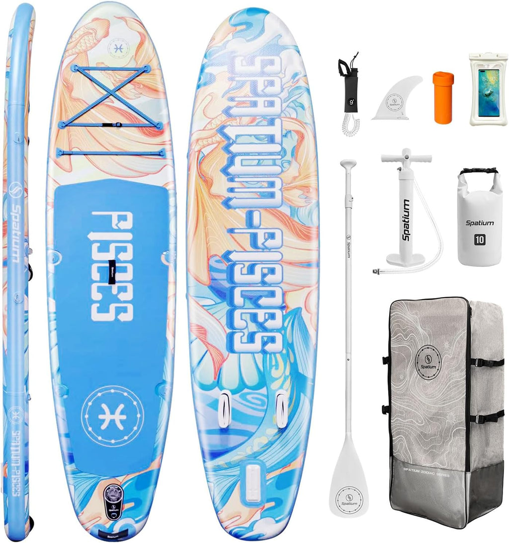 Spatium 11'5'x32' Magnetic Cup Holder Touring Paddle Board Stand Up Paddle Board for Adults,440lb Capacity SUP Board with Camera Mount for Youth & Adults of All Skill Levels