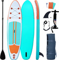 XHYCPY Inflatable Paddle Boards Stand Up Paddleboard Wide Stable with Premium SUP Paddle Board Accessories for All Skill Levels with Fins, Adjustable Paddle, Pump, Backpack, Leash