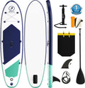 Bifanuo Inflatable Stand Up Paddle Board with SUP Accessories & Backpack. Paddle Boards for Adults. Non-Slip Deck, Wide Stance, Bottom Fin, Double Action Pump.