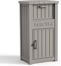 Large Package Delivery Boxes for Outside Waterproof Parcel Drop Storage Box UV Resistant Resin Lockable Secure for Outdoor Porch Patio (Grey-2)