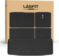 LASFIT Cargo Mat & Backrest Mats for Nissan Armada/Infiniti QX80 2019-2024, All Weather TPE Custom Fit Easy Clean Durable No-Curling Trunk Mat for Armada & QX80, Black