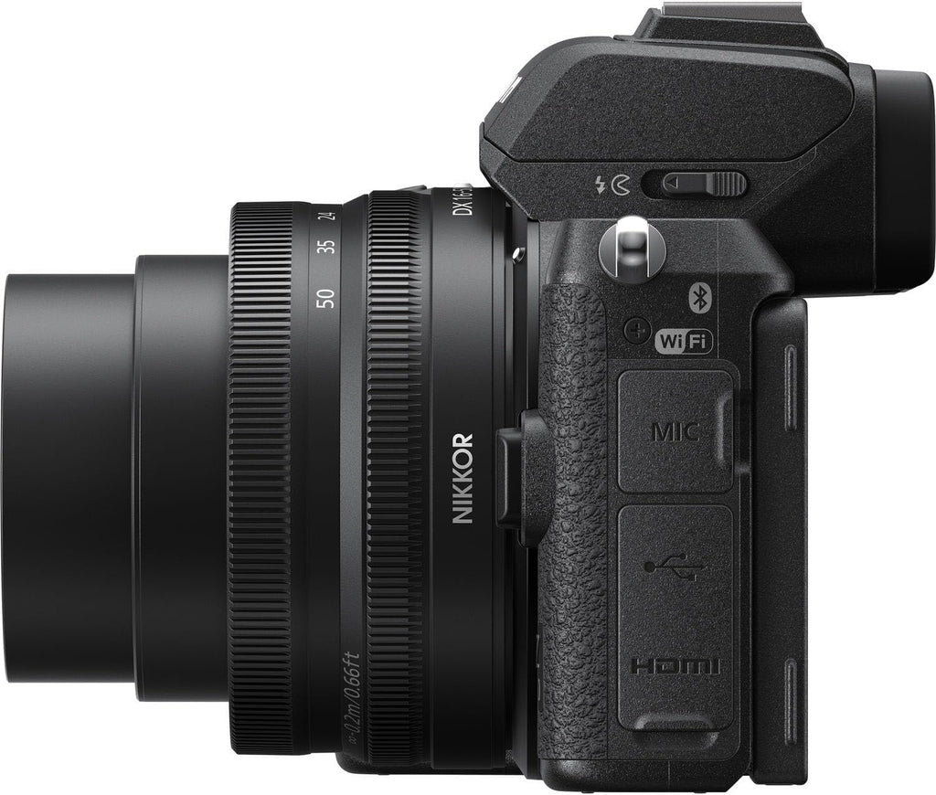 Nikon Z50 Mirrorless Camera with Z DX 16-50mm f/3.5-6.3 VR and 420-800mm f/8 Manual Super HD Telephoto Lens + 128 GB Memory + Extra Battery + Camera Case + More (31pc Bundle) (Renewed)