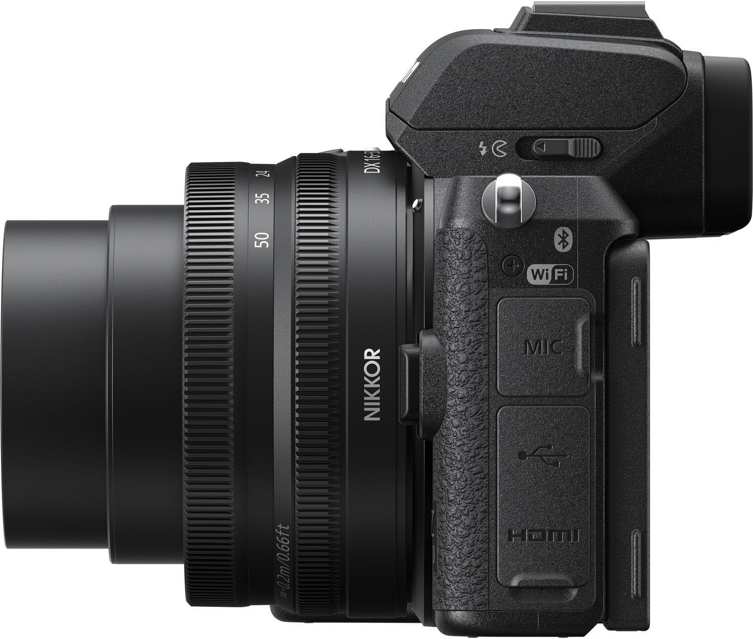 Nikon Z50 Mirrorless Camera with Z DX 16-50mm f/3.5-6.3 VR and 420-800mm f/8 Manual Super HD Telephoto Lens + 128 GB Memory + Extra Battery + Camera Case + More (31pc Bundle) (Renewed)