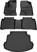 GINOWY-Floor Mats & Cargo Liner for Toyota Corolla 2014-2019, All Weather Car Mats for Toyota Corolla, Corolla Rubber Mats Trunk Mat Cargo Mat Trunk Liner