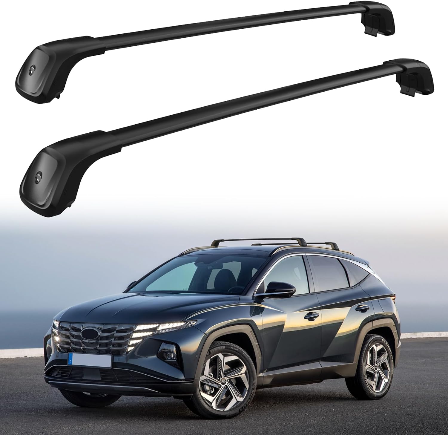 260 LBS Roof Rack Cross Bars Fit for 2022-2025 Hyundai Tucson SE SEL N Line Limited NX4 Upgraded Lockable Crossbars Accessories