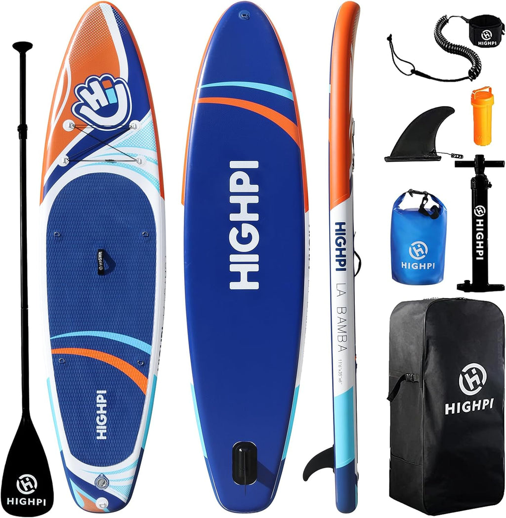 Inflatable Stand Up Paddle Board for Youth and Adults – Wide Sup with Premium Accessories, Blow Up Paddleboard for Surfing, Fishing, Yoga & More
