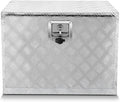 DNA MOTORING Lockable Tool Box for Truck Bed, Aluminum Storage Organizer w/Lock & Keys, 24' L X 18' D X 17.7' H Silver, TBOX-T5-003-ALU