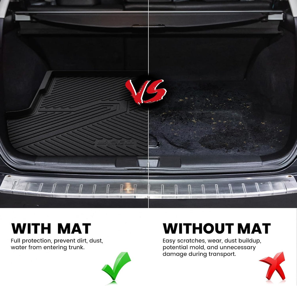 LASFIT Floor Mats & Cargo Mat for Subaru Outback 2020-2025, All Weather TPE Custom Fit Easy Clean Floor Liners for Subaru Outback 2020-2025 Accessories Full Set Car Mats, Black