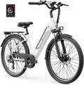 Jasion Roamer/ST/Pro Electric Bike for Adults, 26' Commuter Ebike 1200W 528WH Removable Battery, 28MPH 40-62miles,Electric Bicycles for Women/Man,UL2849 Certified