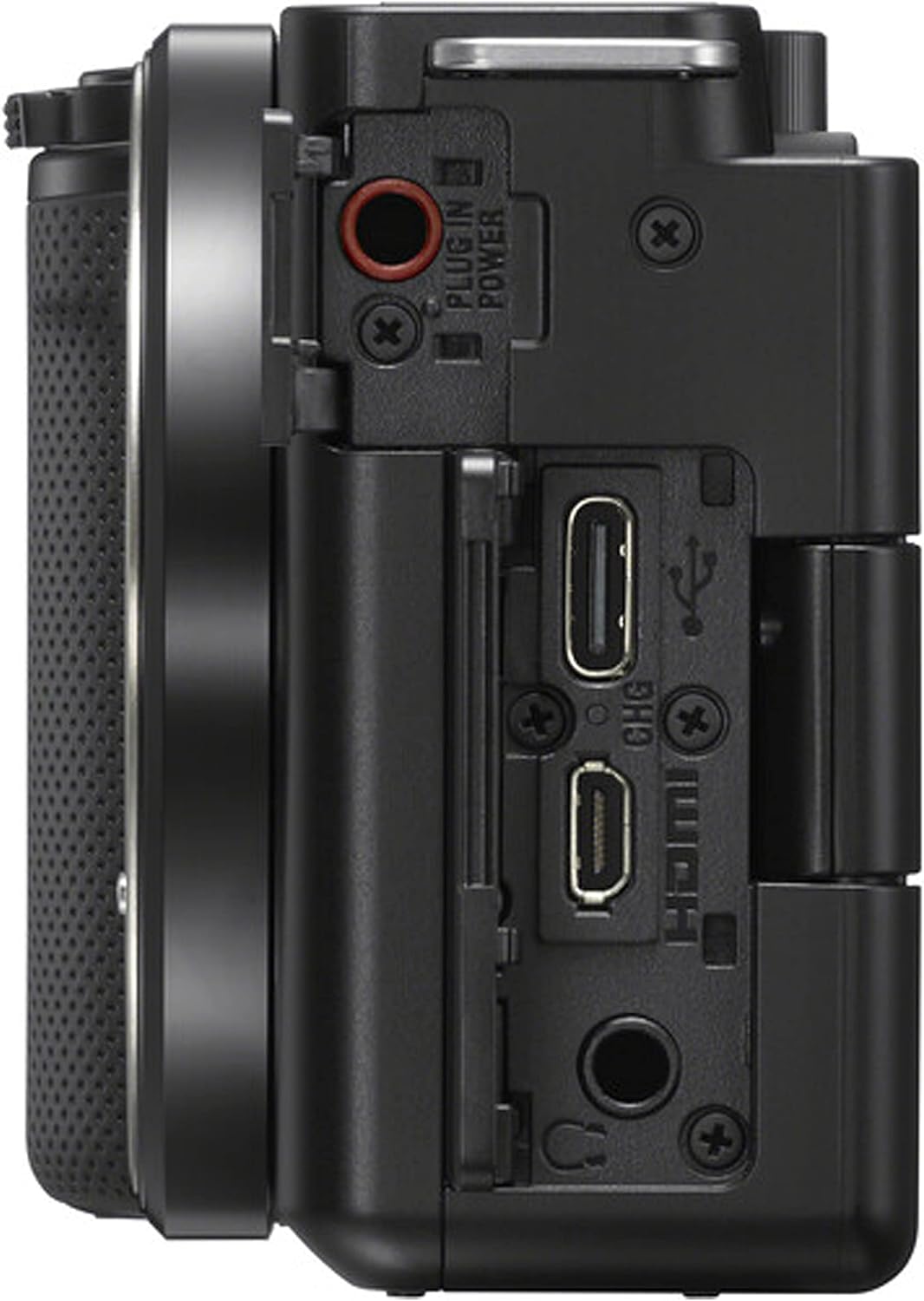 Sony ZV-E10 Mirrorless Camera with 16-50mm Lens, 128GB Extreem Speed Memory,.43 Wide Angle & 2X Lenses, Case. Tripod, Filters, Hood, Grip,Spare Battery & Charger, Editing Software Kit -Deluxe Bundle