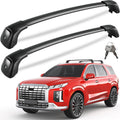 KINGGERI 330lbs Lockable Roof Rack Cross Bars Compatible with Hyundai Palisade 2019-2025 SE SEL XRT Limited Calligraphy, Heavy Duty Anti-Theft Aluminum Rails Crossbars Cargo Carrier Bag