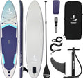 Inflatable Stand Up Paddle Board, 11ft(335cm) Multi-Functional SUP Board with Inflatable Paddle Board Accessories Suitable for Paddling, Yoga on Water, Surfing, Kayaking