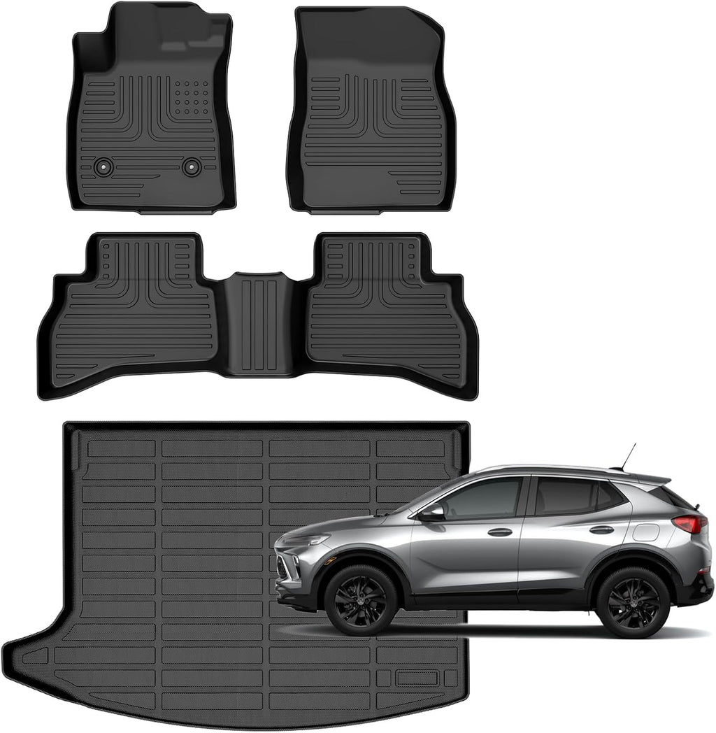 Floor Mats & Cargo Liner for Buick Encore GX AWD 2026 2020-2025,for Buick Encore GX AWD 2020-2025 Preferred | Select | Essence, 2024-2025 Sport Touring | Avenir, (Cargo Tray in Upper Deck Position)