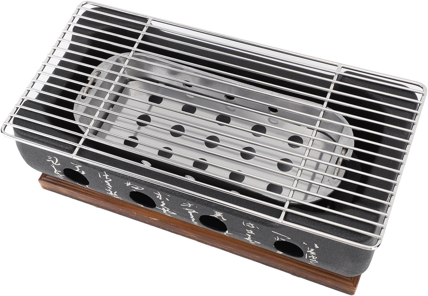 Ultra-Lightweight Japanese- Portable Charcoal Grill Stove – -Heat Aluminum Alloy BBQ Base for Camping, Picnics & Outdoor Cooking
