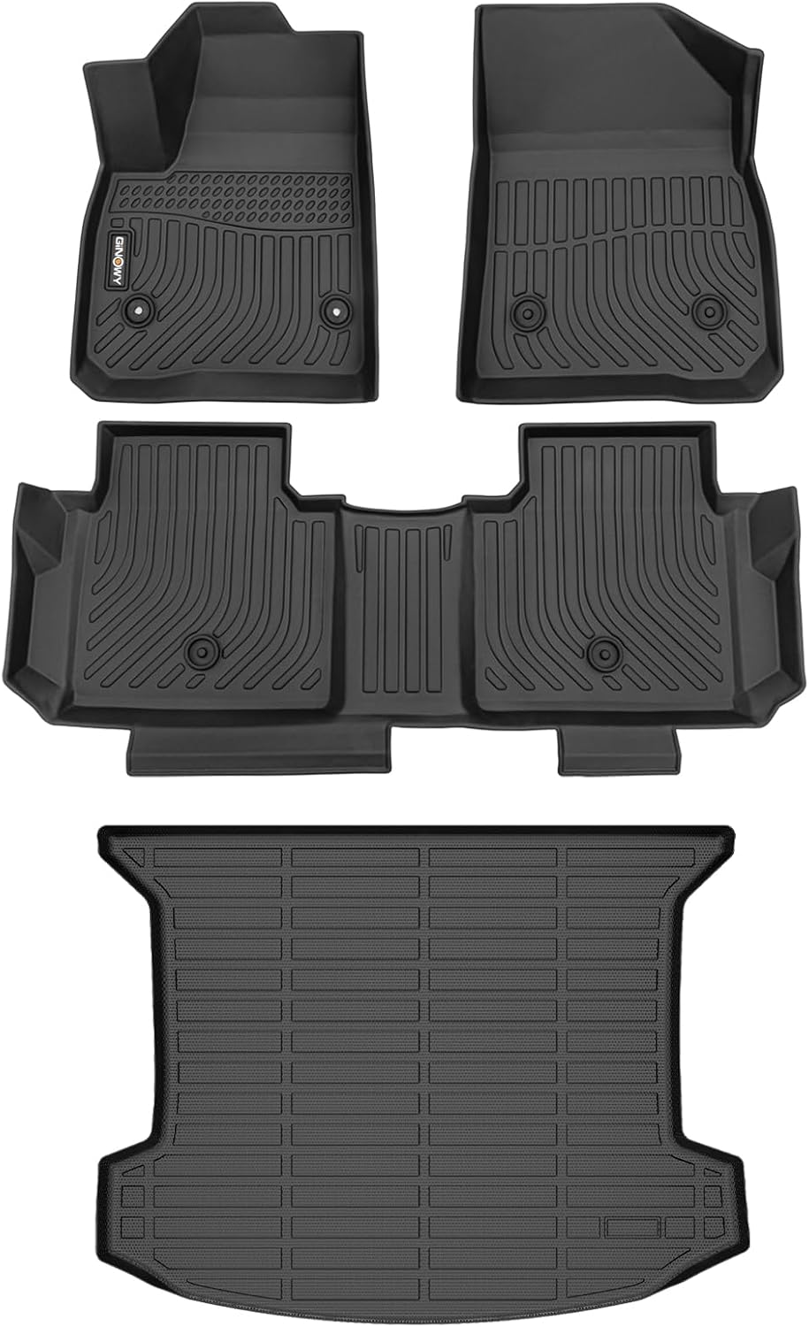 GINOWY-Floor Mats & Cargo Liner for Cadillac XT5 2017-2026,TPE All Weather Floor Mats for Cadillac XT5丨 XT5 Car Mats, XT5 Cargo Mat Trunk Mat, XT5 Car Accessories