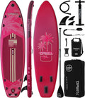 UPWELL 11'×34' Stand Up Paddle Board, SUP Board for Adults & Teens, Inflatable SUP Board with Premium Accessories, 120L Backpack, Paddle, Leash, Hand Pump, Fins