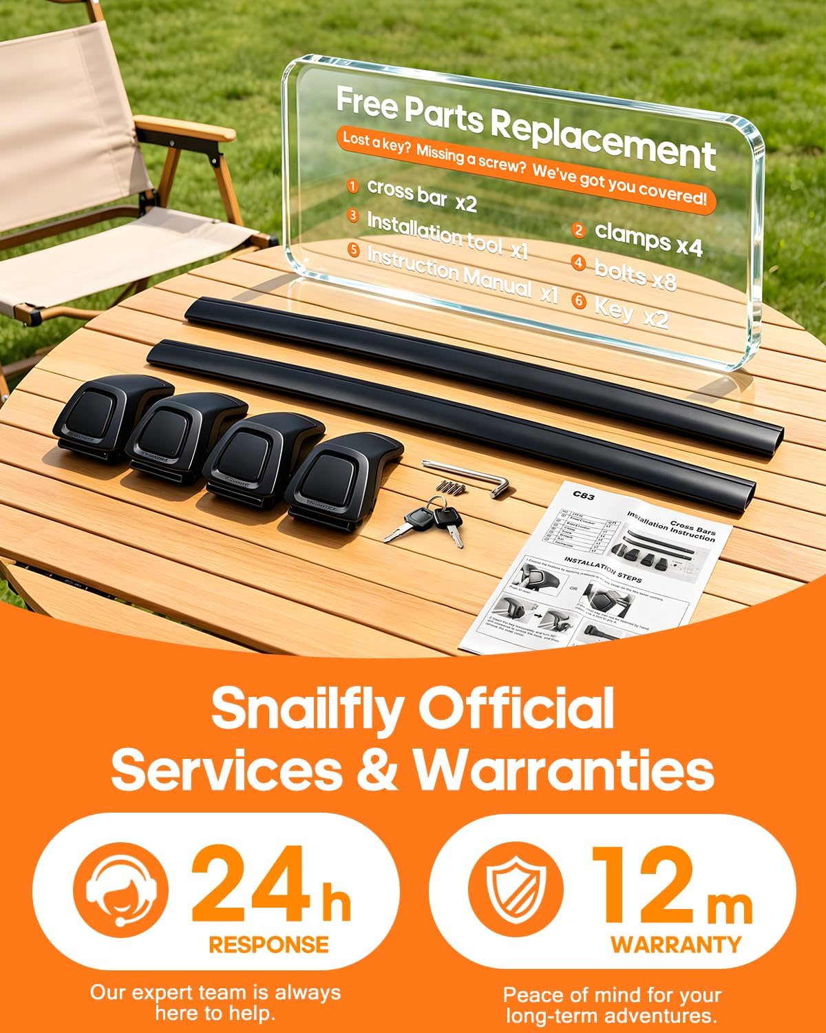 Aluminum Roof Rack Cross Bars Fit for 2021-2025 Hyundai Santa Cruz SE SEL Premium Night Limited with Flush Side Rails, Aerodynamic Rooftop Cargo Carrier Luggage with Anti-Theft Lock