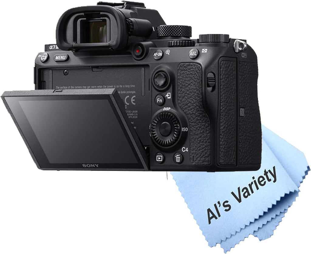 Sony A7 III Mirrorless Camera with 28-70mm + 128GB Extreme Speed Card, U-Grip, Microphone, LED Video Light, Spare Battery, Filter Kit, More (Extreme Pro-Bundle), Black (Renewed)