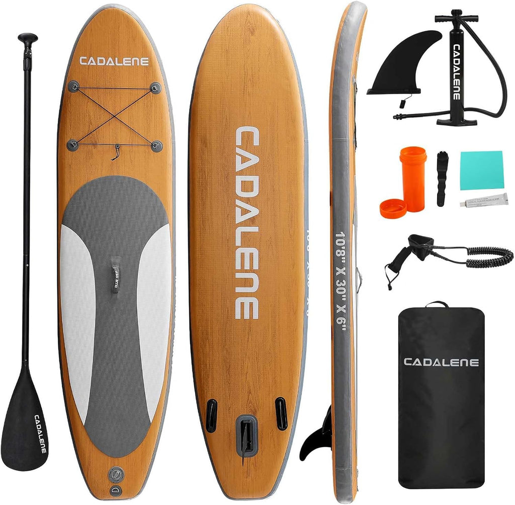 Inflatable Stand Up Paddle Board with SUP Accessories, Anti-Slip EVA Deck, Family-Friendly SUP Boards for Adults & Youth of All Skill Levels, Versatile Yoga Paddle Board