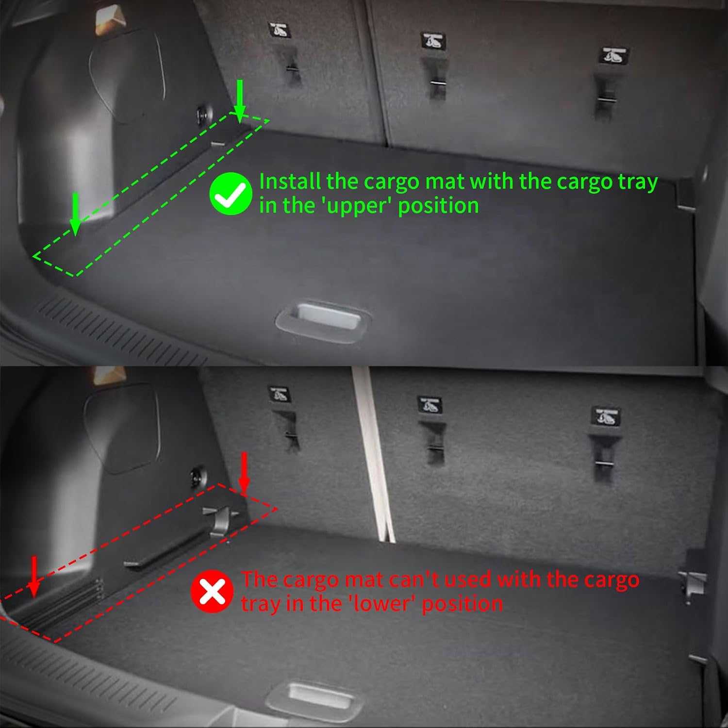 ANBINGO® Floor Mats & Cargo Liner for Kia Seltos 2024 2025 2026, TPE All Weather Car Mats 2024 2025 2026 Seltos S, LX, EX, X-Line, Cargo Tray in The Highest Position (Only for U.S.A. and Canada)
