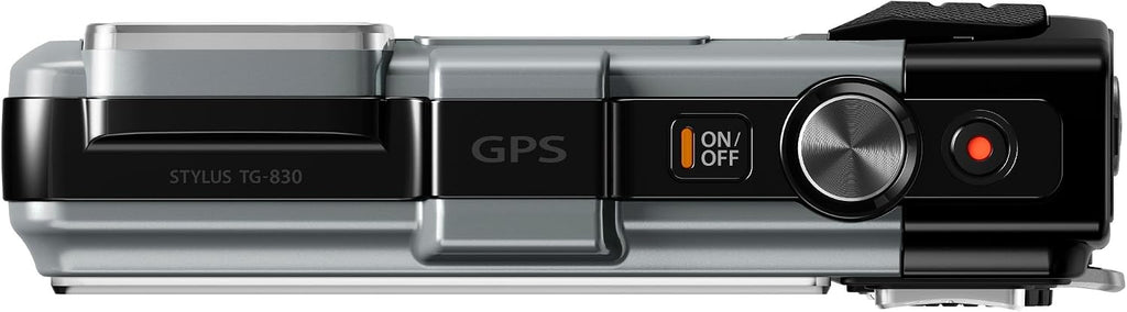 OM SYSTEM Olympus Stylus TG-830 iHS Digital Camera with 5X Optical Zoom and 3-Inch LCD (Silver) (Old Model)