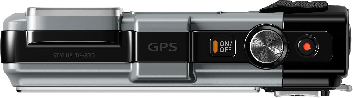 OM SYSTEM Olympus Stylus TG-830 iHS Digital Camera with 5X Optical Zoom and 3-Inch LCD (Silver) (Old Model)