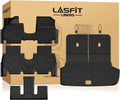 LASFIT Floor Mats & Backrest Mats & Cargo Mat for Hyundai Ioniq 9 2026 (Only Fit 6 Seats, Not Fit 7 Seats), All Weather TPE Custom Fit Floor Liners with Full Set Car & Trunk Mats Accessories, Black