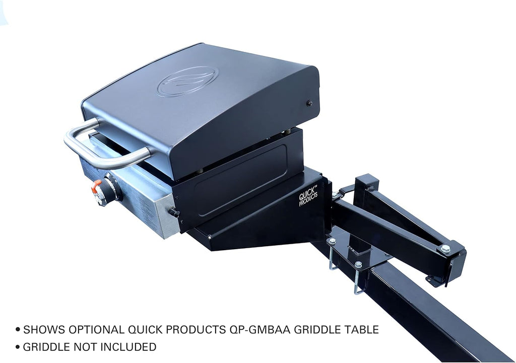 Quick Products QP-BGA Bumper-Mounted Swing Arm Assembly for Grilling, Tailgating, and More