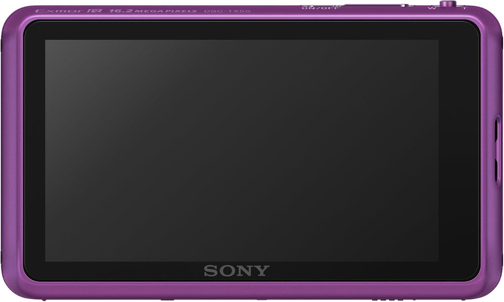 Sony Cyber-shot DSC-TX55 16.2 MP Slim Digital Camera with 5x Optical Zoom and 3.3-Inch OLED touch screen (Violet)