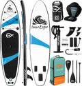 InnoExpo Inflatable Stand Up Paddle Boards with Premium Accessories, Wide Stable SUP Paddle Board Design, Non-Slip Comfort Deck for Youth & Adults