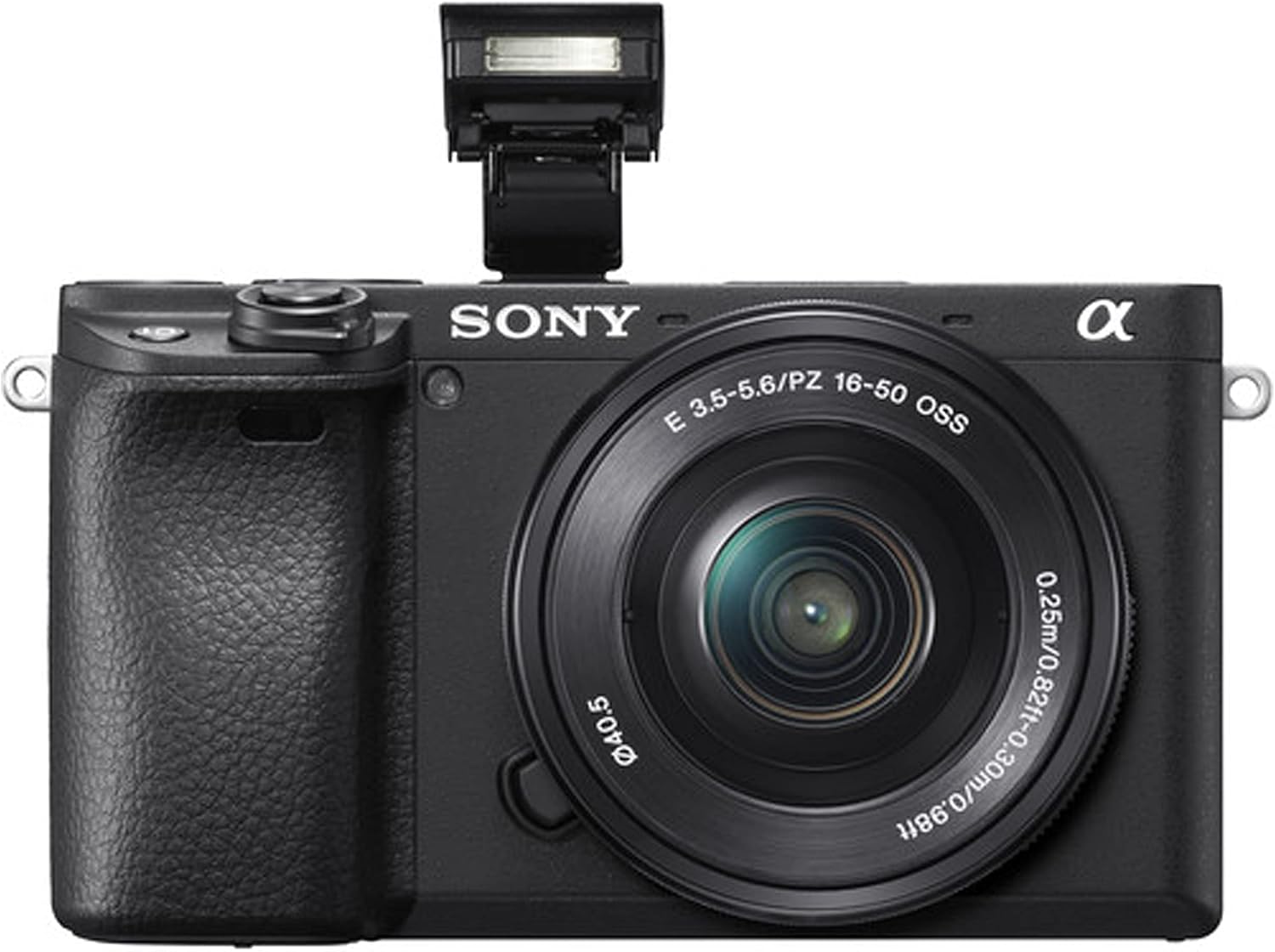 Sony Alpha a6400 Mirrorless Digital Camera with 16-50mm Lens + 32GB Card, Tripod, Case, and More (18pc Bundle)