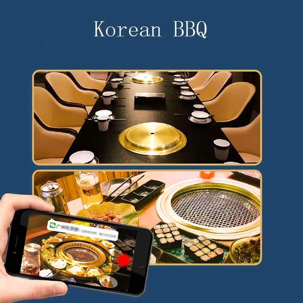 BBQ Barbeque Barbecue Grill,Korean Charcoal Grill,Smoke Exhaust Grill Equipment,Phnom Penh Commercial Barbecue Grill,5 Styles (Color : A)