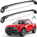 Tuyoung 300lbs Roof Rack Cross Bars Compatible with Hyundai Santa Cruz 2021-2026 SE SEL Premium Night Limited, Lockable Heavy Duty Anti-Theft Aluminum Roof Rails Crossbars Cargo Carrier Bag Black
