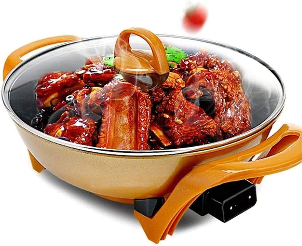 Indoor Korean Barbecue Grill BBQ Grill and Hot Pot,Multi-Function Barbecue Hot Pot Double Pot Electric Grill Home Electric Baking Tray Korean Style Dual Control [Energy Class A] 1350W,Portable N