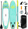 HEYBOARD Inflatable Stand Up Paddle Board 10'6'×32'×6' Standup Paddleboard with Premium SUP Accessories & Backpack, Non-Slip Deck, Waterproof Bag, Leash, Paddle, Hand Pump