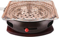 BBQ Barbeque Barbecue Grill, BBQ, Large Cast Iron Barbecue Meat Stove, Korean Household Charcoal Grill, Maifan Stone Baking Pan, Indoor Outdoor (Color : A)