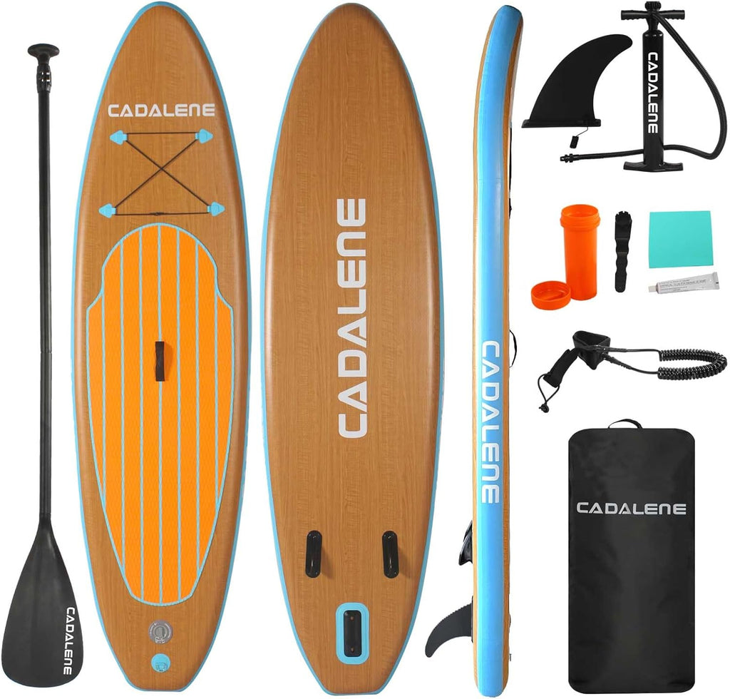Inflatable Stand Up Paddle Board with SUP Accessories, Anti-Slip EVA Deck, Family-Friendly SUP Boards for Adults & Youth of All Skill Levels, Versatile Yoga Paddle Board