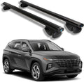 Lockable Roof Rack Cross Bars for Hyundai Tucson SE/SEL/N Line/Limited 2022-2025,Heavy Duty Anti-Theft Aluminum Roof Rails Crossbars Rooftop Luggage Rack Cargo Bars,Black