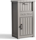 Large Package Delivery Boxes for Outside Waterproof Parcel Drop Storage Box UV Resistant Resin Lockable Secure for Outdoor Porch Patio (Grey)